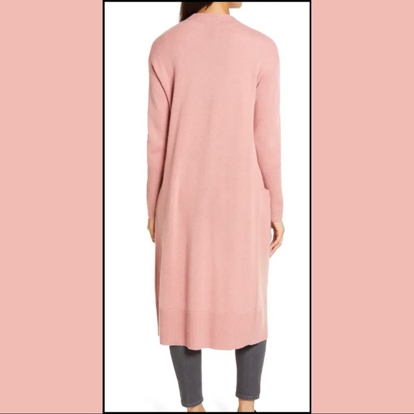 NWT CHELSEA & VIOLET Blush Pink Alpaca Long Sweater - Picture 4 of 11